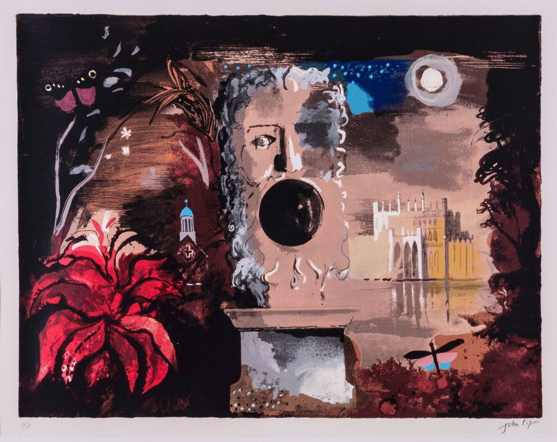 John Piper (1903-1992) - Facade (l.403): screenprint in colours, 1987/88, signed in pencil, numbered 16/100, printed by Kelpra Studios, London, published by CCA Galleries, London, on Arches paper, with full margins, 455 x 590 mm (17 7/8 x 23