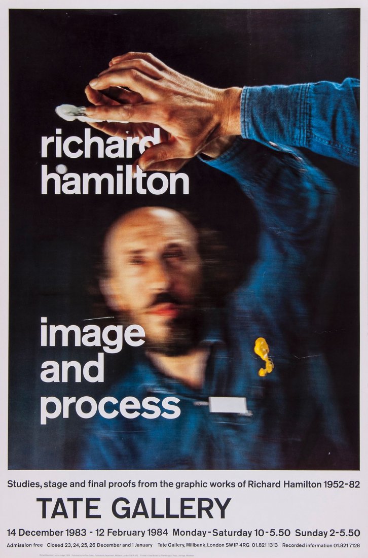 Sir Peter Blake (b.1932) - Liberty Blake in a Komono,: offset lithograph printed in colours, 1971, on paper with full margins, 495 x 300 mm (19 1/2 x 11 3/4 in); with a Richard Hamilton poster of his Image and Process exhibition at the Tate Gallery, 14 De