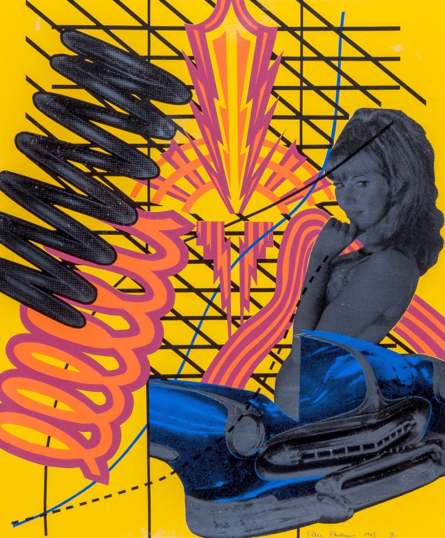 Peter Phillips (b.1939) - Custom Print No.1 from, 11: screenprint in colours, 1965, signed and dated in pencil, inscribed X, an artist's proof aside from the edition of 200, published by Abrams Original Editions, New York, on aluminium coated paper, the