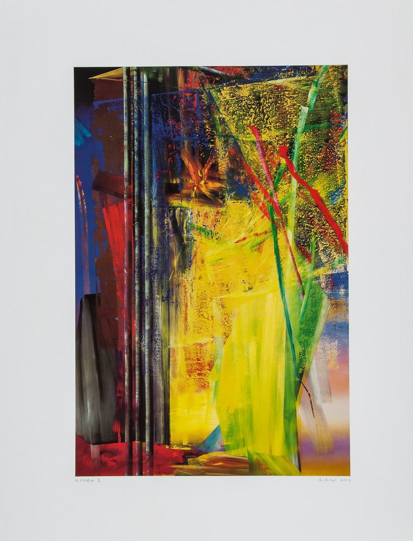 Gerhard Richter (b.1932) - Victoria I & II (b.Anhang): two offset lithographs, 1996, the second signed and dated in pencil, published by Achenbach Art Editions, Dusseldorf, on smooth wove paper, the full sheets, each 799 x 600 mm (31 1/2 x 23 5/8 in) IMPO