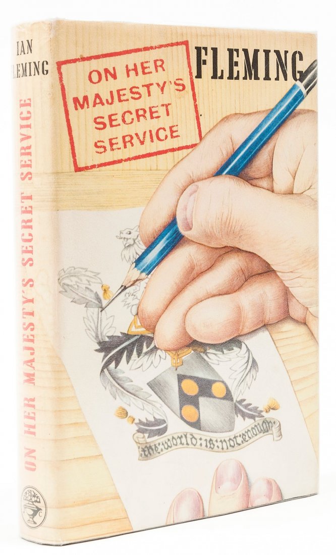 Fleming (Ian) - On Her Majesty's Secret Service,: first edition, original boards, dust-jacket, spine slightly browned and with light creasing and very minor chips to head, otherwise a remarkably bright and excellent copy, [Gilbert A11a1.1], 8vo, 1963