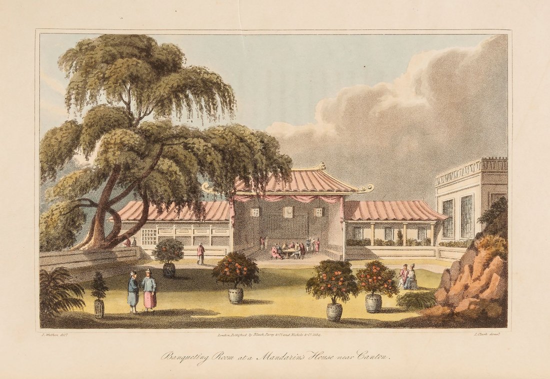 -. Wathen (James) - Journal of a Voyage...to Madras and: first edition , 24 hand-coloured aquatint plates, occasional light spotting and offsetting, uncut, modern green half morocco, 4to, 1814. Wathen (?1751-1828), a retired glover from Hereford, employed h