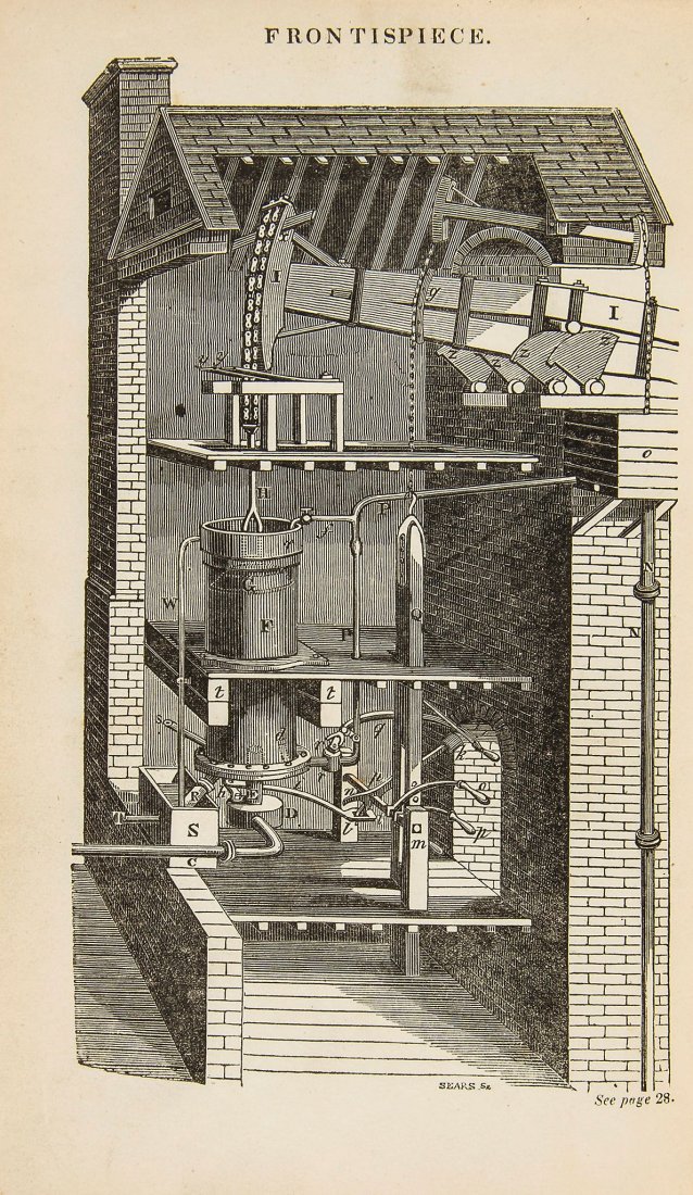 Galloway (Elijah) - History & Progress of the Steam: [with] An Extensive Appendix by Luke Herbert, some leaves torn, contemporary cloth, 1833 § Stuart (Robert) A Descriptive History of the Steam Engine, third edition, lacking frontispiece (supplied by 