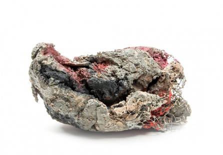 Phyllida Barlow (b. 1944) - Untitled, 2009: plywood, cement, plaster, wire, card, paint 12 1/2 x 14 1/2 x 8 in., 32 x 37 x 20 cm IMPORTANT: This lot is sold subject to Artists Resale Rights, details of which can be found in our Terms and Condit