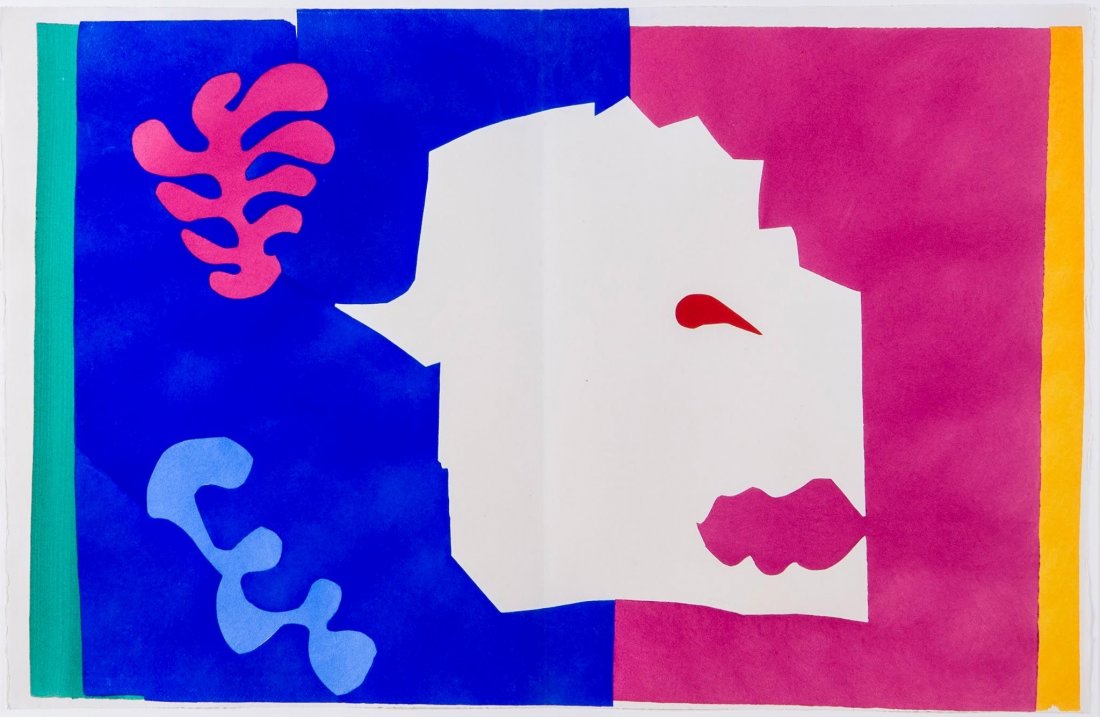 Henri Matisse (1869-1954) - Le Loup, Plate VI: pochoir in colours, 1947, the edition was 250, as included in Jazz, printed by Edmund Vairel, Paris, published by Teriade, Paris, on Arches paper, with full margins, sheet 420 x 650 mm (16 1/2 x 25 5/