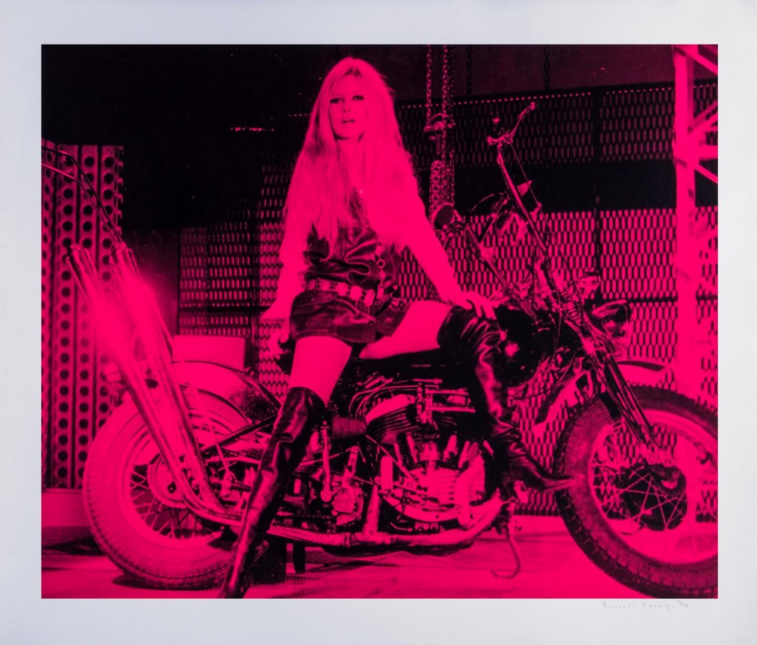 Russell Young (b.1960) - Brigitte Bardot (Pink): screenprint in colours, 2007, signed in pencil, numbered 7/20, on wove paper, with full margins, 737 x 955 mm (29 x 37 5/8 in) IMPORTANT: This lot is sold subject to Artists Resale Rights, details of