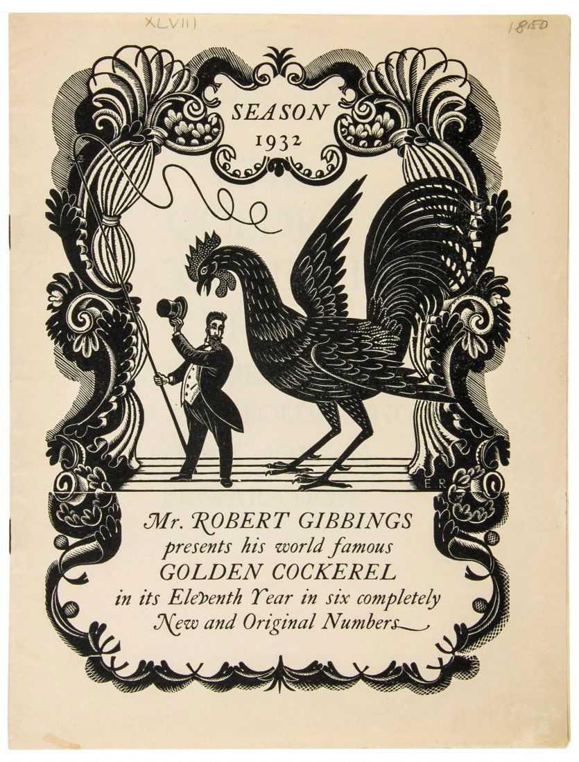 Prospectuses.- - A collection of prospectuses etc. from: including Golden Cockerel, Fleece, Wood Lea, Inky Parrot and a few others, and a signed wood-engraving of Litton Cheney church by Reynolds Stone, illustrations by Eric Gill, John Buckland Wright, Davi