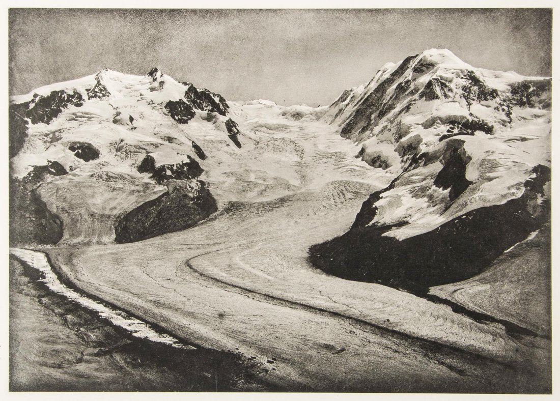 Eckenstein (Oscar) and August Lorria. - The Alpine: first edition, no.24 of 160 copies, 101 photogravure plates only (lacking plates 9, 38, 40, 63 and 93 but with duplicates of plate 25, 79 and 95) by Vittorio Sella, Mrs Le Blond, W.F. Donkin and other