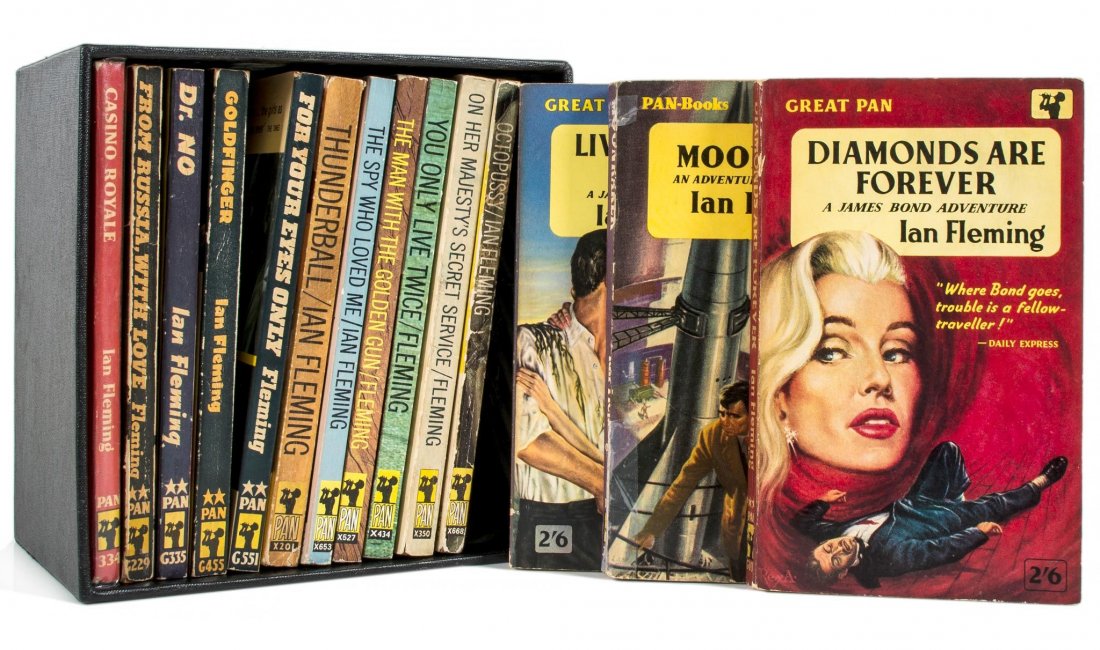 Fleming (Ian) - [The James Bond Novels]: 14 vol., first paperback editions, browning to margins, occasional ink inscription to front endpapers, original pictorial wrappers, upper cover of From Russia With Love unpriced ?for export, For Your 