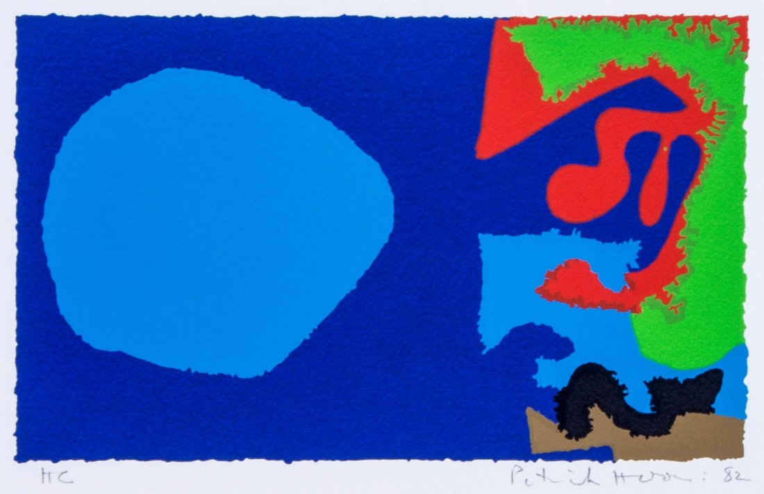 Patrick Heron (1920-1999) - October 5th: 1982: screenprint in colours, 1982, signed dated and inscribed H.C. in pencil, an hors commerce impression aside from the edition of 50, on wove paper, with full margins, sheet 650 x 500 mm (25 5/8 x 19 3/4