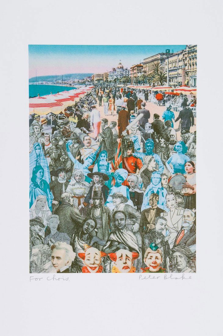 Sir Peter Blake (b.1932) - Nice Promenade: pigment print in colours, 2013, signed and inscribed For Chris in pencil, numbered, on wove paper, with full margins, sheet 493 x 370 mm (19 3/8 x 14 5/8 in) IMPORTANT: This lot is sold subject to Art