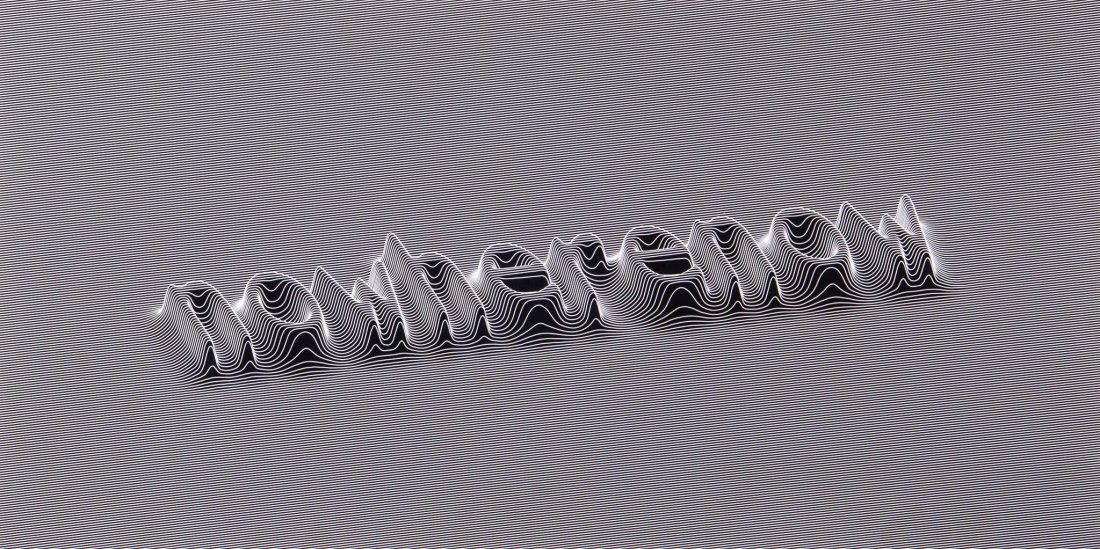 Philippe Decrauzat (b.1974) - Nowherenow: screenprint, 2006, signed and dated in pencil verso, numbered 13/15, published by Edition du Centre d'Art Contemporain, Geneva, on HahnemÃ¼hle wove paper, with full margins, 360 x 717 mm (14 1/8 x 2