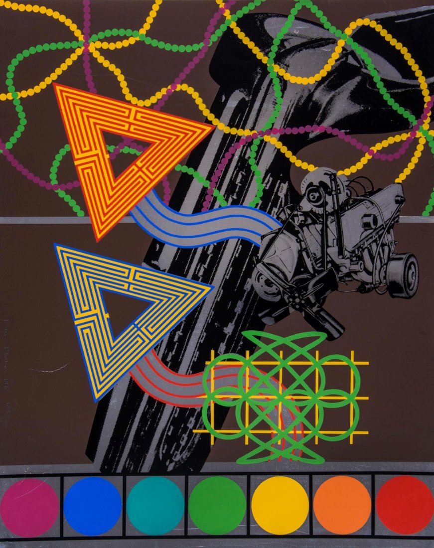 Peter Phillips (b.1939) - Custom Print No.2 (from 11: screenprint in colours, 1965, signed and dated in pencil, numbered 184/200, published by Abrams Original Editions, New York, on aluminium coated paper, the full sheet printed to the edges, sheet 610 x