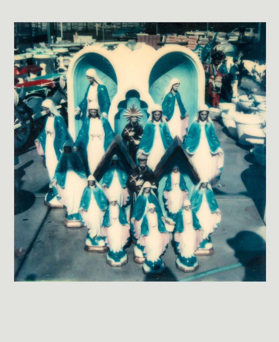Walker Evans (1903-1975) - Untitled (Group of Virgin: Unique colour Polaroid print, housed in original MOMA frame, 7.5 x 7.5cm (2 7/8 x 2 7/8in) Provenance: MOMA New York; Robert Miller Gallery, New York ; Galerie Thierry Marlat, Paris