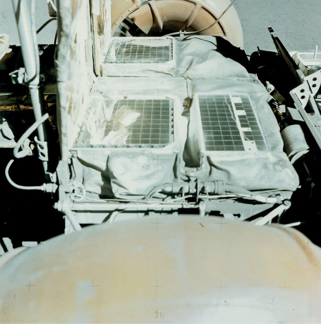 David Scott -: Vintage chromogenic print on fibre-based paper, 20.3 x 25.4cm (8 x 10in), A Kodak Paper watermark on verso, numbered NASA AS15-88-11891 in red in top margin