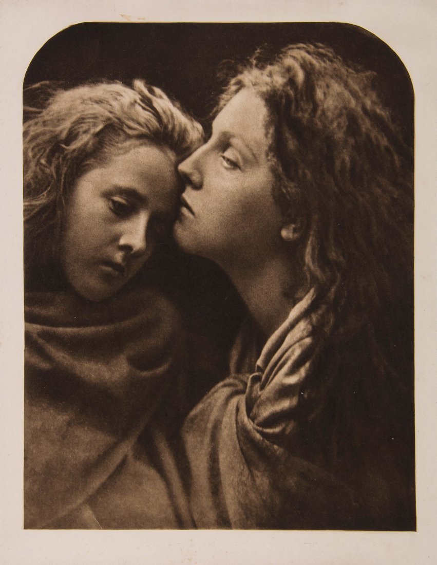 Julia Margaret Cameron (1815-1879) - The Kiss of Peace,: Photogravure, printed later, 22 x 17cm (8 5/8 x 6 5/8in)