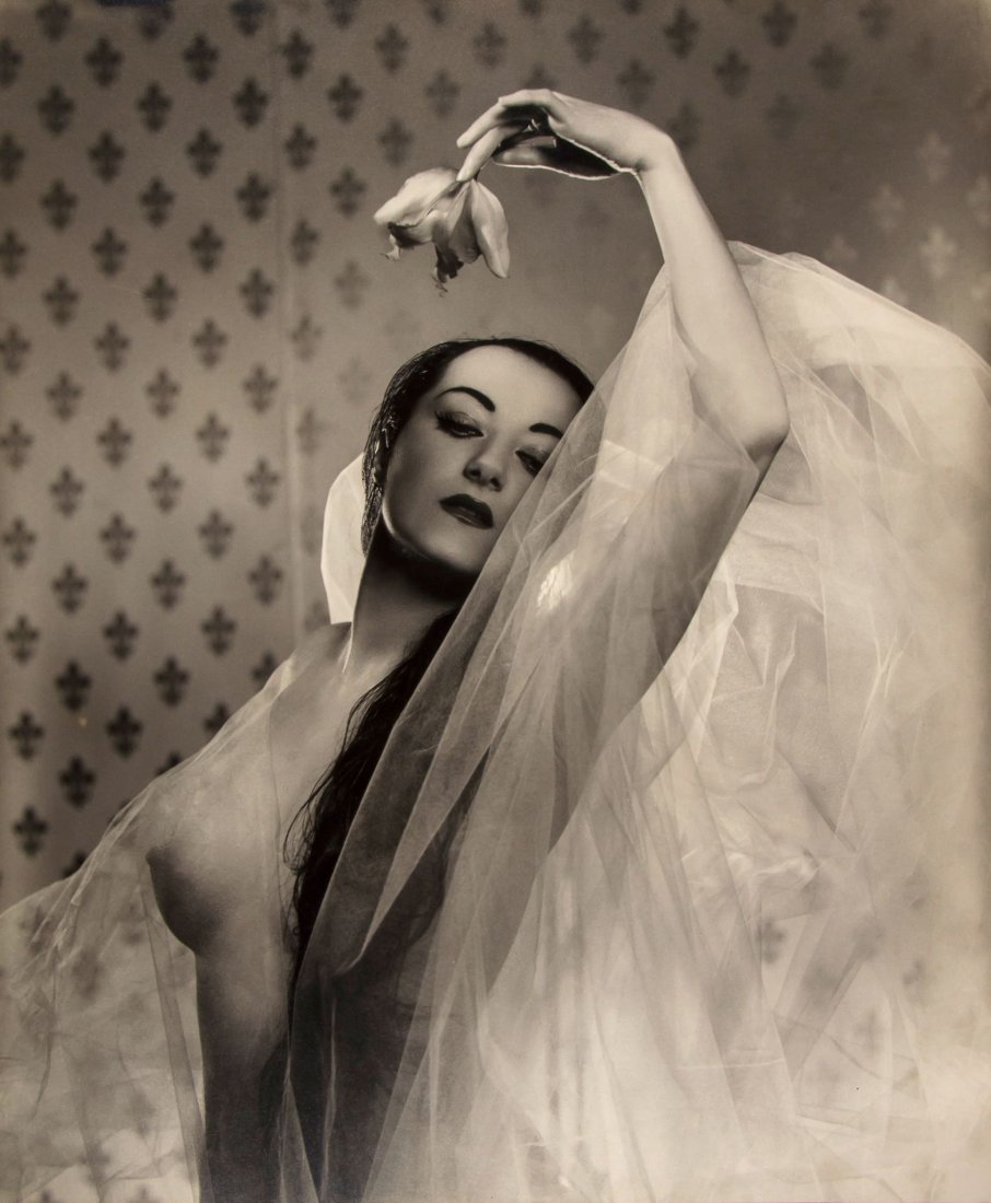 Angus McBean (1904-1990) - Marika Riviera, 1940s-50s: Five gelatin silver prints, two flush mounted to board and signed in pencil on board, one with photographer's copyright stamp verso, various sizes IMPORTANT: This lot is sold subject to Artists Resale
