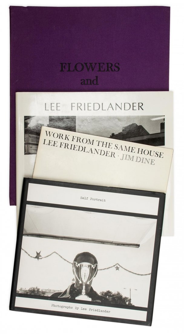 Lee Friedlander (b.1934) - Flowers and Trees, 1981 and: Four photobooks, all signed (except Lee Friedlander 1987 ) and first editions (except Self Portrait ), comprising Flowers and Trees , Lee Friedlander 1987 (Japanese edition with signed invitation card