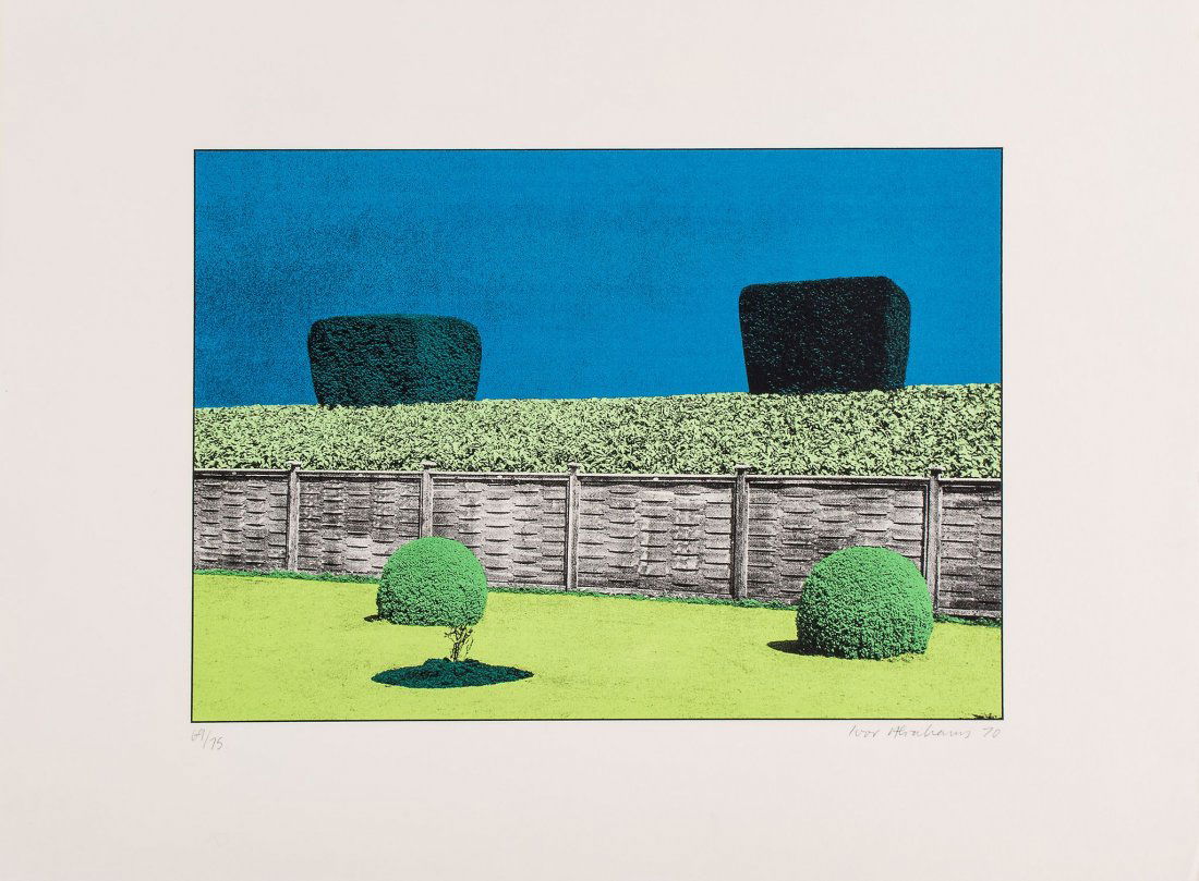 Ivor Abrahams (1935–2015) - Garden Suite I-V: five screenprints printed in colours, 1970, each signed and dated in pencil, numbered variously from the edition of 75, each on wove paper, with full margins, each sheet 577 x 780 mm (22 3/4 x 30 3/4