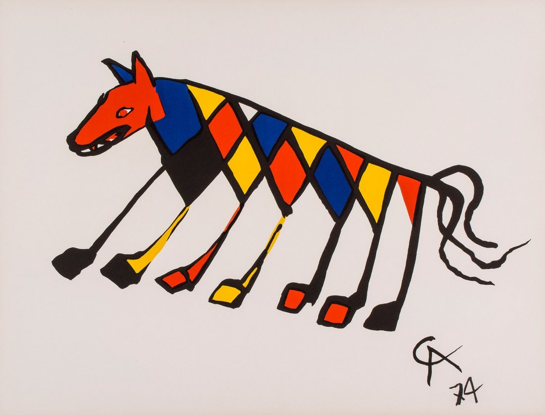 Alexander Calder (1898-1976) - From. Flying colours: four lithographs printed in colours, 1974, each on wove paper, with full margins, each sheet 510 x 660 mm (20 1/8 x 26 in)