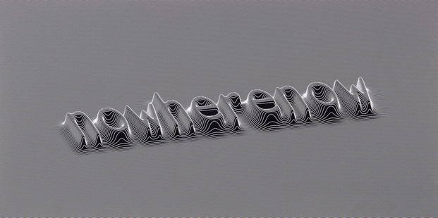 Philippe Decrauzat (b.1974) - Nowherenow: screenprint, 2006, signed and dated in pencil verso, numbered 13/15, published by Edition du Centre d'Art Contemporain, Geneva, on Hahnemühle wove paper, with full margins, 360 x 717 mm (14 1/8 x
