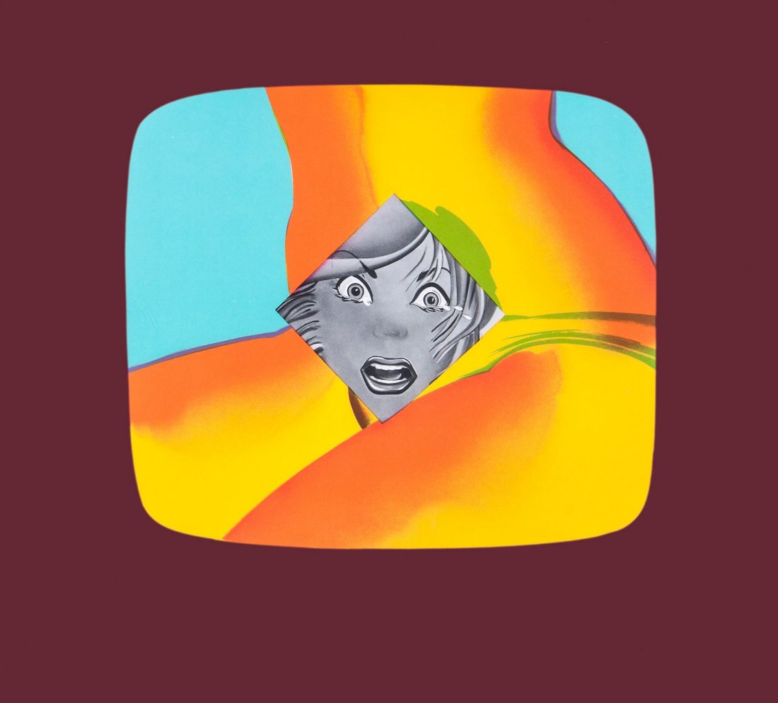 Allen Jones (b.1937) - Untitled (L.67): screenprint with offset lithograph printed in colours, 1973, from the Mark Rothko Memorial Portfolio , signed and dated in pencil, numbered 20/75, printed at the Royal College of Art, London, publishe