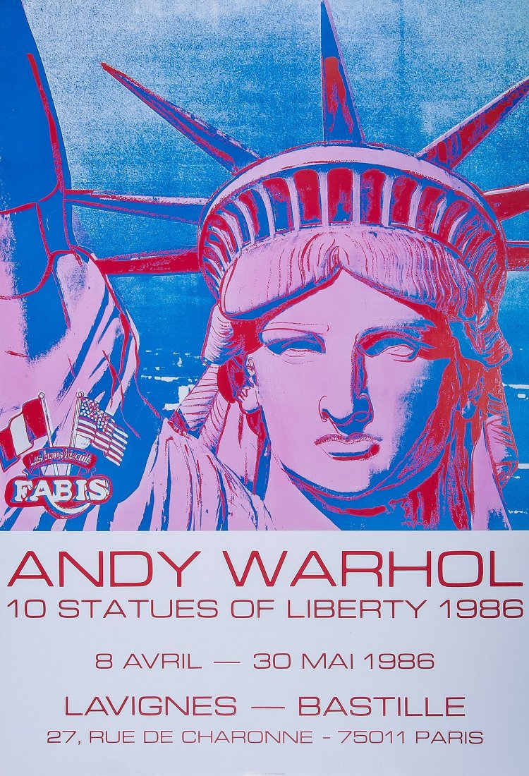 Andy Warhol (1928-1987)(after) - Andy Warhol: 10: offset lithographic poster printed in colours, 1986, on smooth wove paper, the full sheet printed to the edges, sheet 1000 x 683 mm (39 3/8 x 26 7/8 in)