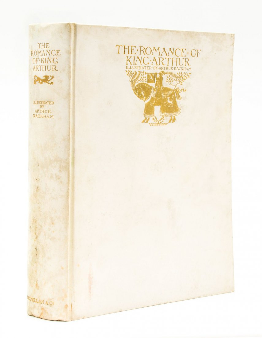 [] The Romance of King Arthur…, abridged by: [( Sir Thomas)] The Romance of King Arthur , abridged by Alfred W.Pollard, one of 500 copies signed by the artist, 16 mounted colour plates with captioned tissue guards and 7 black & white plates by R