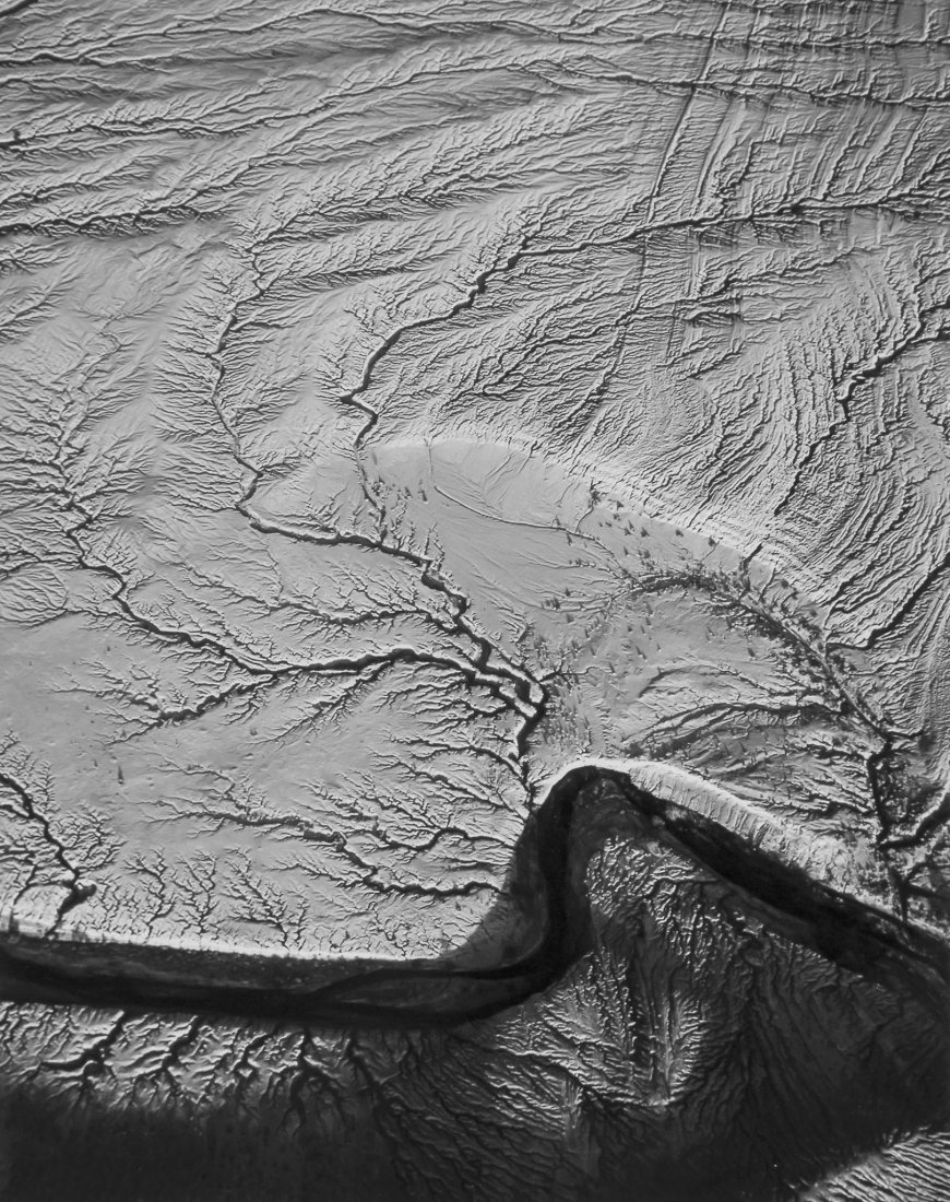William A. Garnett (1916-2006) - Erosion - Salton Sea: Gelatin silver print, printed no later than 1975, titled in pencil with photographer's stamp verso, 23.8 x 18.8cm (9 3/8 x 7 3/8in) Provenance: The Romantic Landscape, Kodak Gallery, 1975