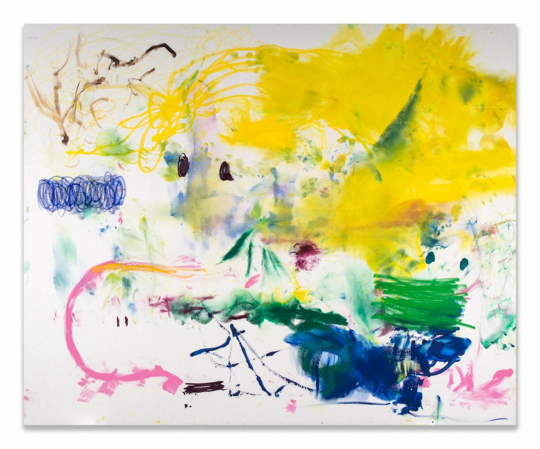 ** Christian Rosa (b. 1982) - Hip-Hop, 2013: oil and oilstick on canvas, titled in pencil at upper left 72 x 84 in., 182.9 x 213.4 cm Provenance: Private Collection, USA (acquired directly from the artist). Christian Rosa s sparse and eloquent a