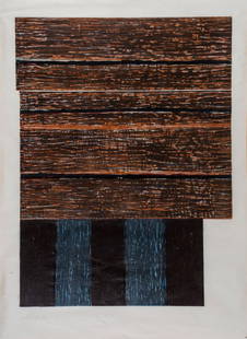 Sean Scully (b.1945) - Standing 2: woodcut printed in colours, 1986, signed, titled and dated in pencil, printed by Chip Elwell, published by Diane Villani, New York, numbered 33/35, on Japan paper, with full margins, 1015 x 760 mm (40