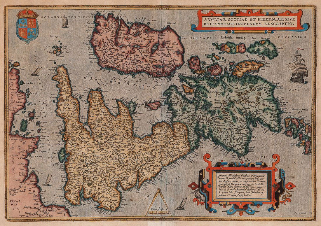 Ortelius (Abraham) - Angliae, Scotiae, et Hiberniae, (1 of 1)