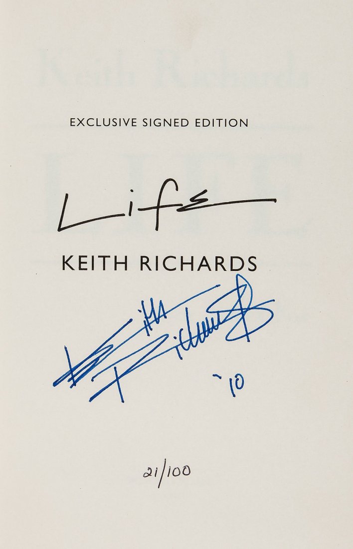 RICHARDS, KEITH - Copy of 'Life', Limited Edition, (1 of 2)