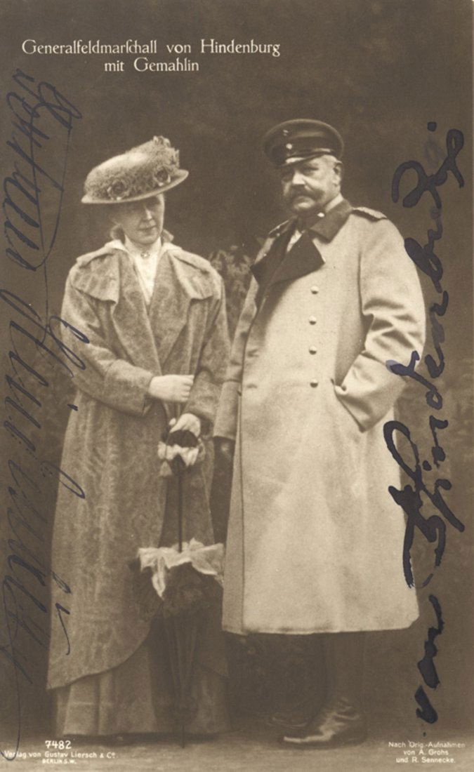 HINDENBURG, PAUL VON - A black and white, sepia toned (1 of 1)