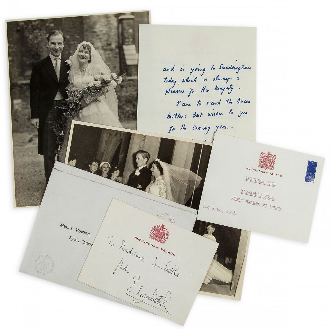 ELIZABETH II, QUEEN - Collection of letters, notes, (1 of 3)