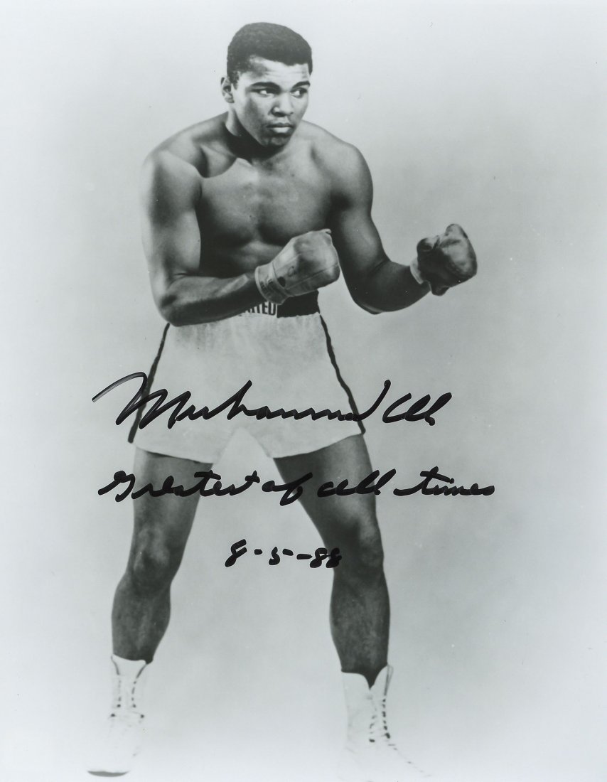 ALI, MUHAMMAD - Black and white photograph of Ali in a (1 of 1)