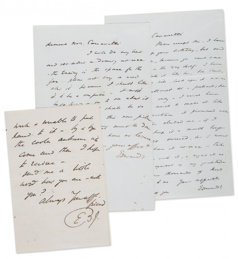 Burne-Jones -  7 Autograph Letters signed " Burne (1 of 1)