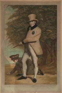 William John Henderson (fl.1885-1926) - John Taylor,: mezzotint, printed in colour, signed in pencil lower right, with Print Seller's Association blindstamp lower left, 570 x 380mm. (22 1/2 x 15 in).