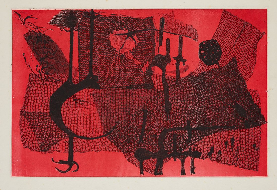 Various Artists - A collection: a collection of nine etchings and lithographs, some signed and numbered, each on wove paper, overall size 720 x 710 mm (28 3/8 x 28 in) This lot includes works by Feliks Topolski, Derrick Greaves, Mar