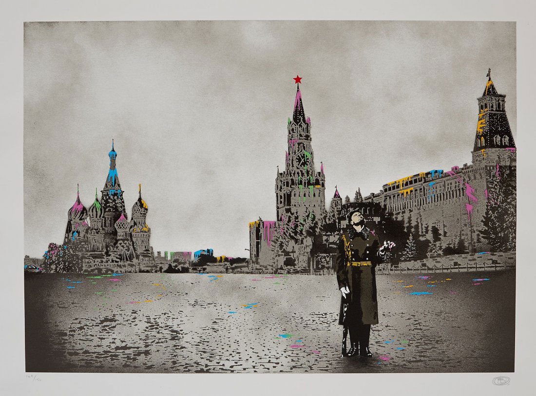 Nick Walker (b.1969) - The Morning After - Moscow: screenprint in colours, 2009, signed in pencil, numbered 149/150, published by The Black Rat Press, London, on wove paper, with full margins, sheet 733 x 920 mm (28 7/8 x 36 1/2 in) IMPORTANT: This lo