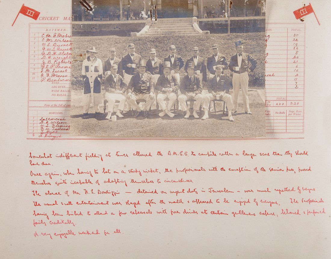 Colombo Cricket Club.- - Colombo Club - The Third: Colombo Club - The Third Eleven Archive, formed (mostly from amongst the Colombo Club Members), comprising: (1) The History of "An Extraordinarily Good Show", [printed record outlining the 55 matches