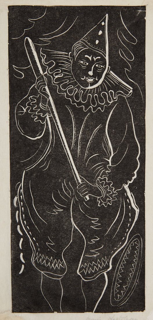 Robert Gibbings (1889-1958) - The Model and the Mirror;: five wood-engravings, 1921, from 'Twelve Wood Engravings', the edition was 125, printed by Baynard Press, London, published by the artist, each on wove paper, with full margins, together with one wood