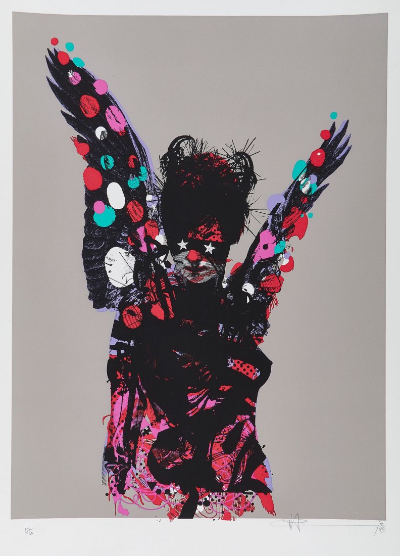 Paul Insect (b.1971) - Star Eyes: screenprint in colours, 2008, signed in pencil, numbered 132/150, with the Pictures on Walls blindstamp, on wove paper, with full margins, sheet 550 x 402 mm (21 5/8 x 15 7/8 in) IMPORTANT: This lot i