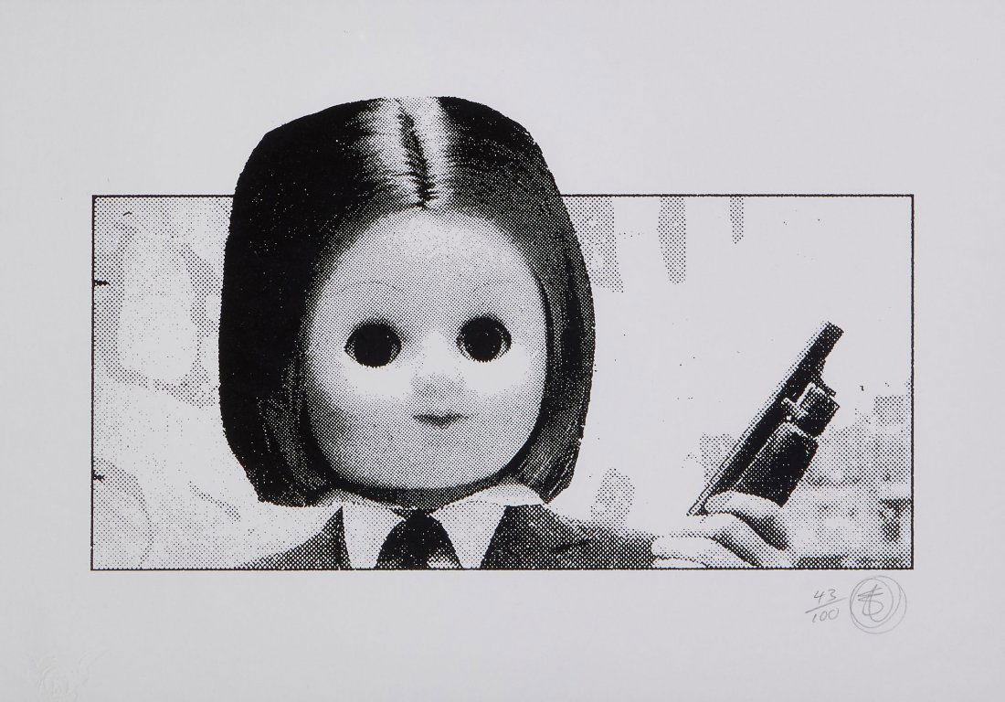 Nick Walker (b.1969) - Baby Moll: screenprint, 2008, signed in pencil, numbered 43/100, on wove paper, with full margins, 220 x 375 mm (8 5/8 x 14 3/4 in) IMPORTANT: This lot is sold subject to Artists Resale Rights, details of which