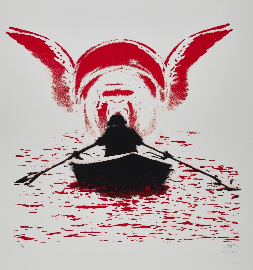 Nick Walker (b.1969) - A New Dawn: screenprint in colours, 2009, signed in pencil, numbered 35/50, published by The Black Rat Press, London, with their blindstamp, on wove paper, with full margins, sheet 642 x 642 mm (25 1/4 x 25 1/4 i