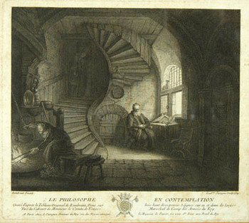 244A: Surugue (Louis) Le Philosophe en Méditation; Le P