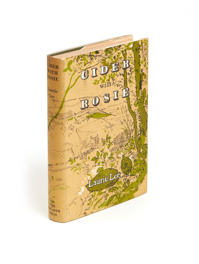 Lee (Laurie) - Cider with Rosie,: first edition, first issue with reference to the fire at the piano works, signed by the author on half-title, frontispiece and illustrations by John Ward, occasional light foxing, original boards, a v