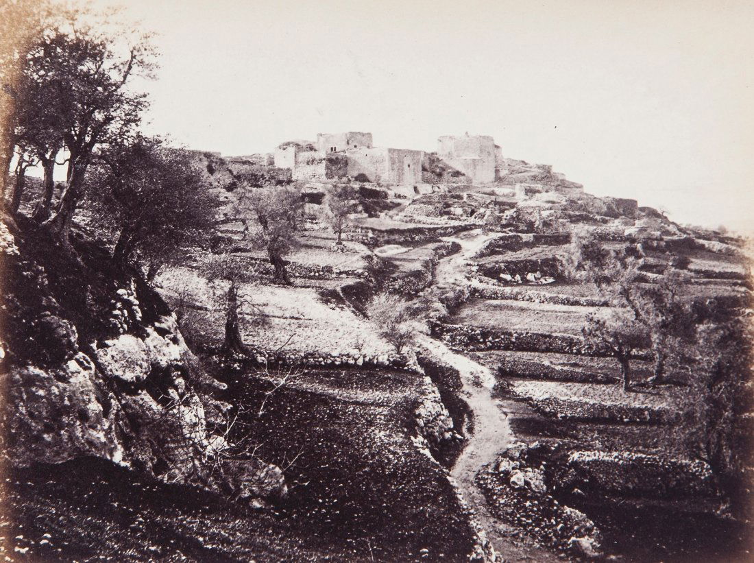 Francis Bedford (1816-1894) - The Holy Land, Egypt,: Volume with 48 albumen prints mounted on paper, each with printed photographer's credit, plate number and title on paper, text by W.M.Thompson, volume: 25.2 x 20cm (9 7/8 x 8 1/4in); each print: 10 x