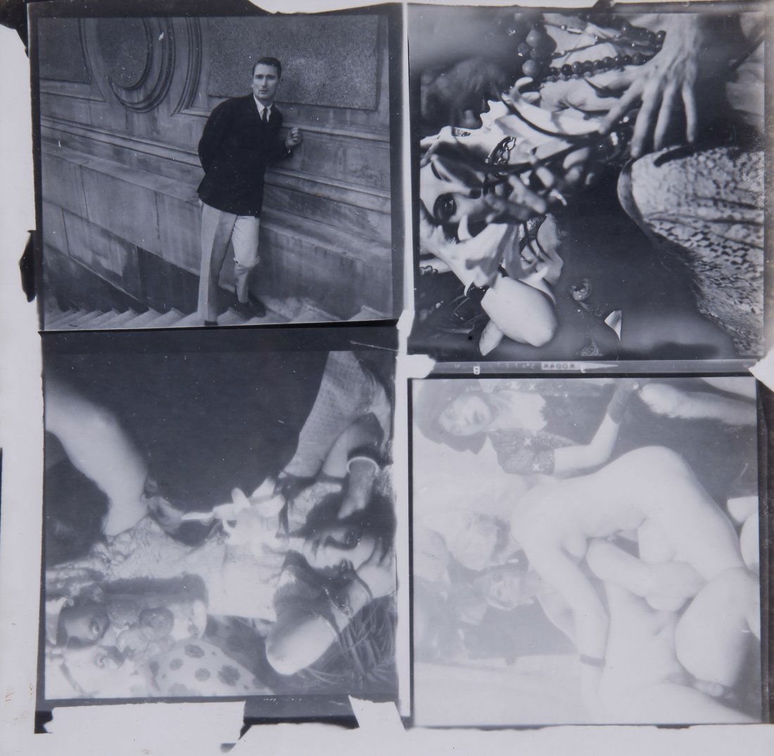 Jack Smith (1932-1989) - Untitled (Composite), for The: Gelatin silver print, four images on the same sheet, 12.5 x 12.5cm (4 7/8 x 4 7/8in) This uncut composite was used by Jack Smith and Piero Heliczer to create The Beautiful Book published by Heliczer's