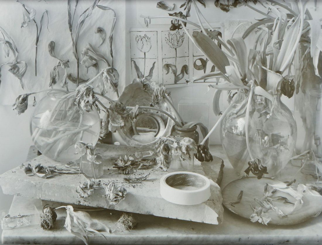 John Blakemore (b.1936) - The Studio Table, No.3, 1994: Gelatin silver print, signed, titled and dated in blue ink in the margin, 30.5 x 39.5cm (12 x 15 1/2in) Provenance: Paul & Toni Arden Collection, UK IMPORTANT: This lot is sold subject to Artists Resa